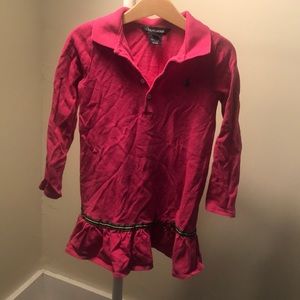 Ralph Lauren drop-waist polo dress size 5, pink